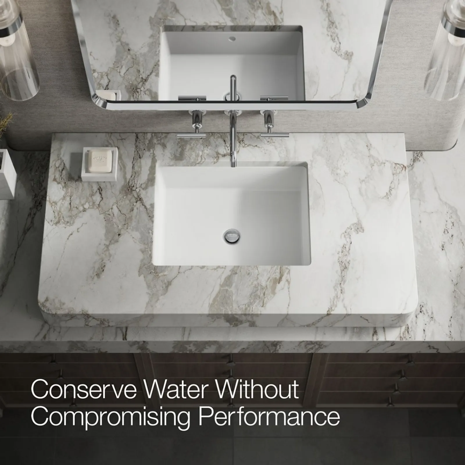 Wall-mount bathroom sink faucet trim with Lever handles, 1.2 gpm^Kohler Outlet