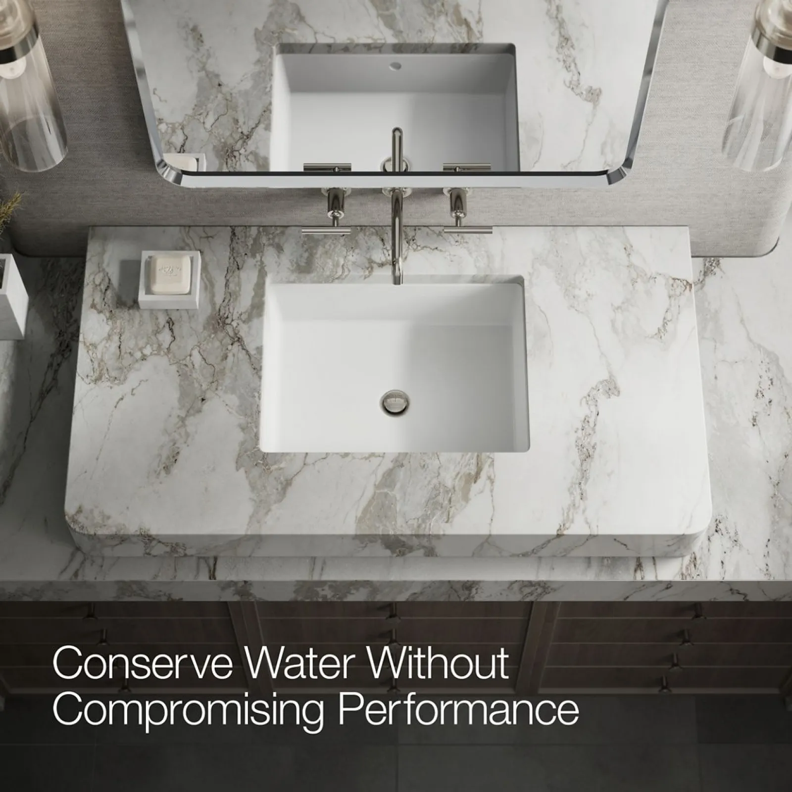 Wall-mount bathroom sink faucet trim with Lever handles, 1.2 gpm^Kohler Outlet