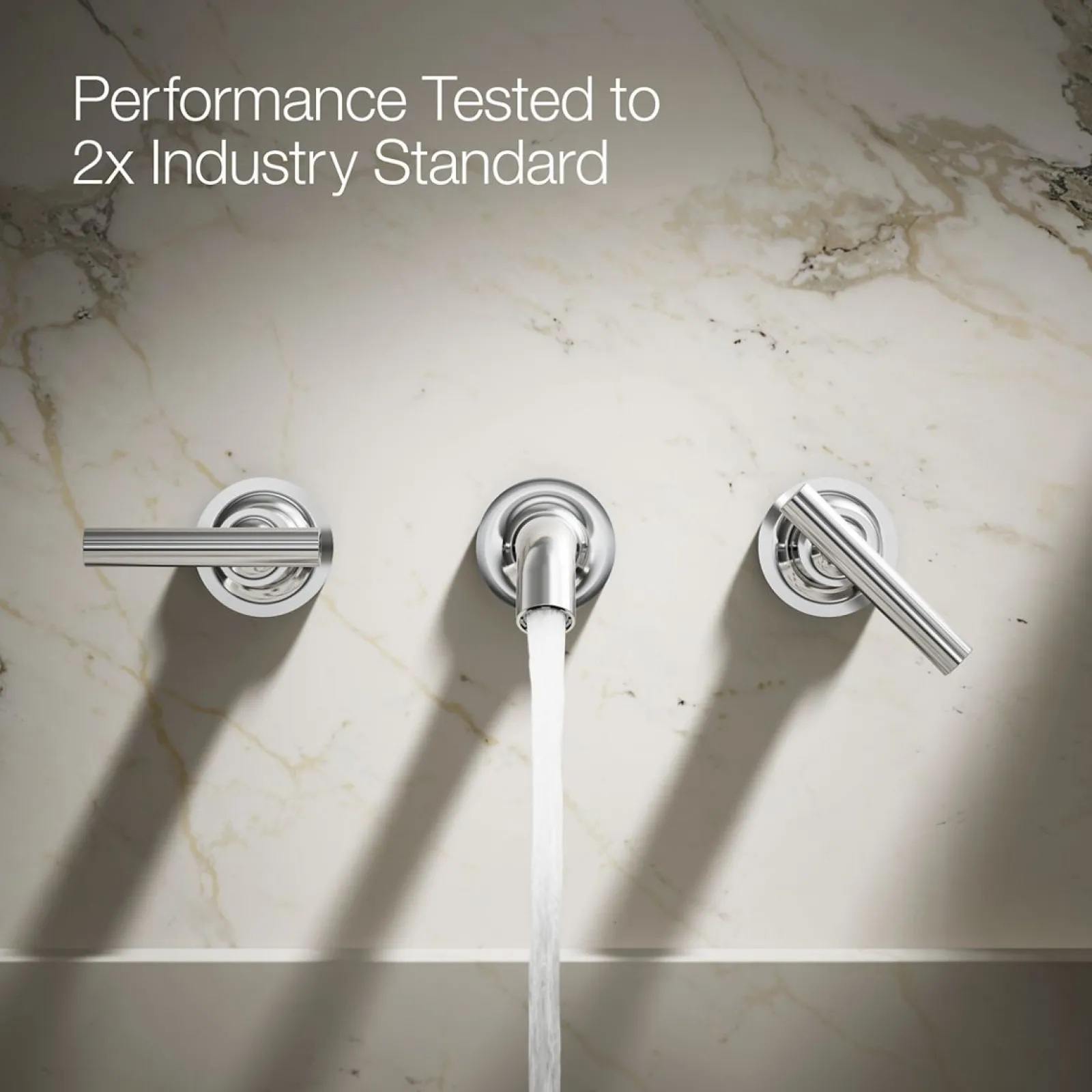 Wall-mount bathroom sink faucet trim with Lever handles, 1.2 gpm^Kohler Outlet