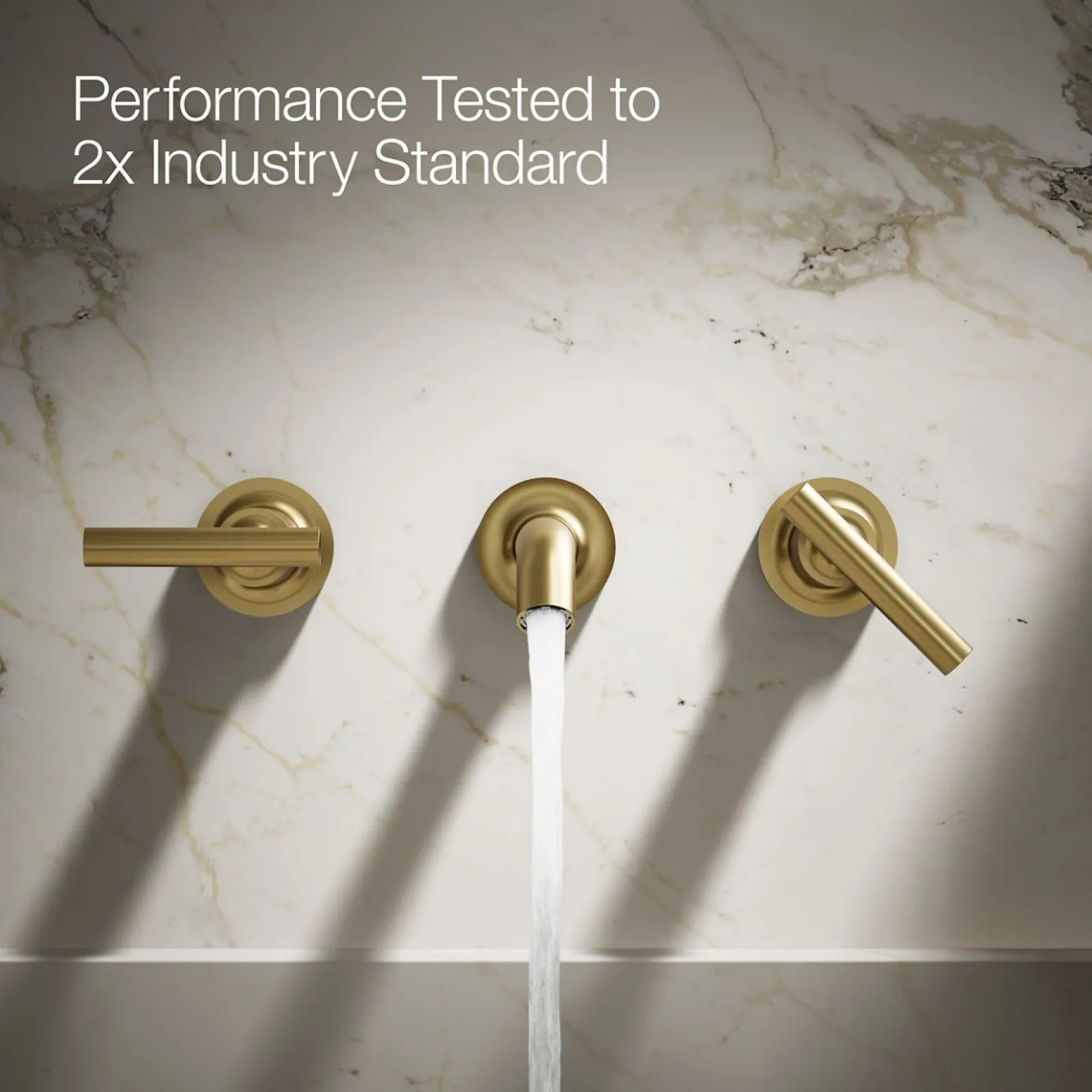 Wall-mount bathroom sink faucet trim with Lever handles, 1.2 gpm^Kohler Outlet