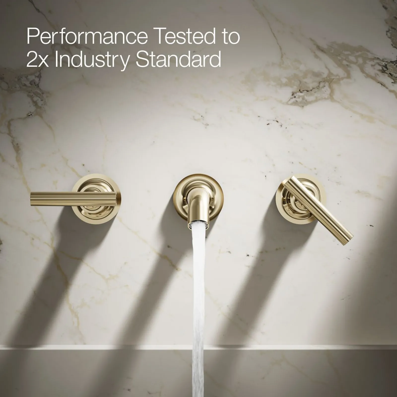 Wall-mount bathroom sink faucet trim with Lever handles, 1.2 gpm^Kohler Outlet
