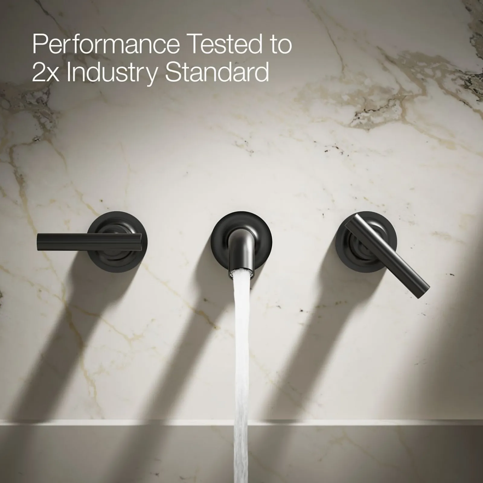 Wall-mount bathroom sink faucet trim with Lever handles, 1.2 gpm^Kohler Outlet