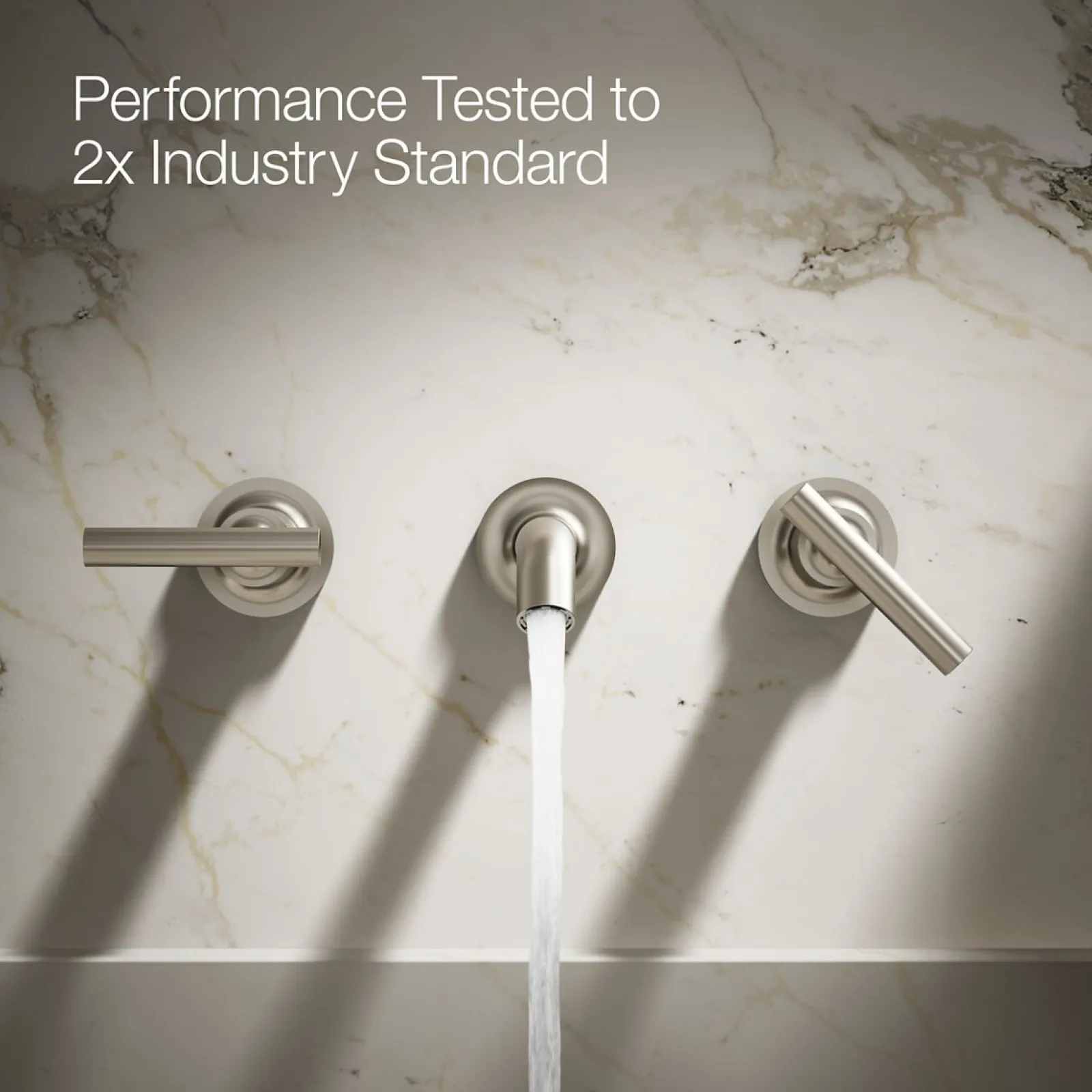 Wall-mount bathroom sink faucet trim with Lever handles, 1.2 gpm^Kohler Outlet