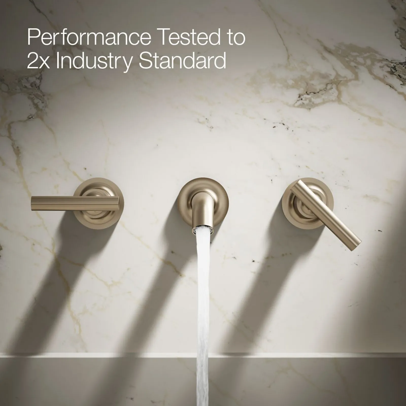 Wall-mount bathroom sink faucet trim with Lever handles, 1.2 gpm^Kohler Outlet