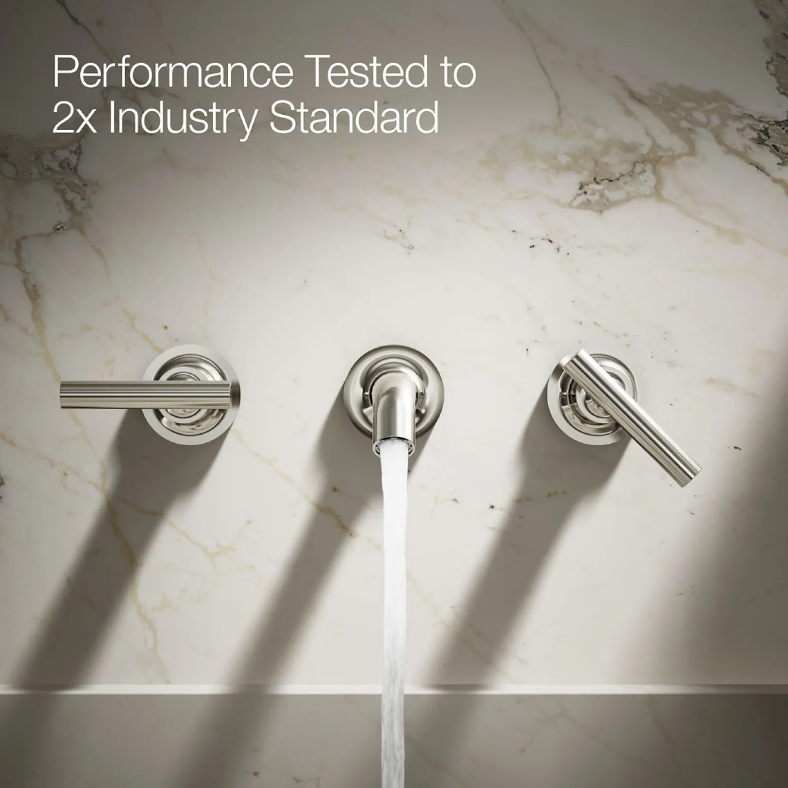 Wall-mount bathroom sink faucet trim with Lever handles, 1.2 gpm^Kohler Outlet