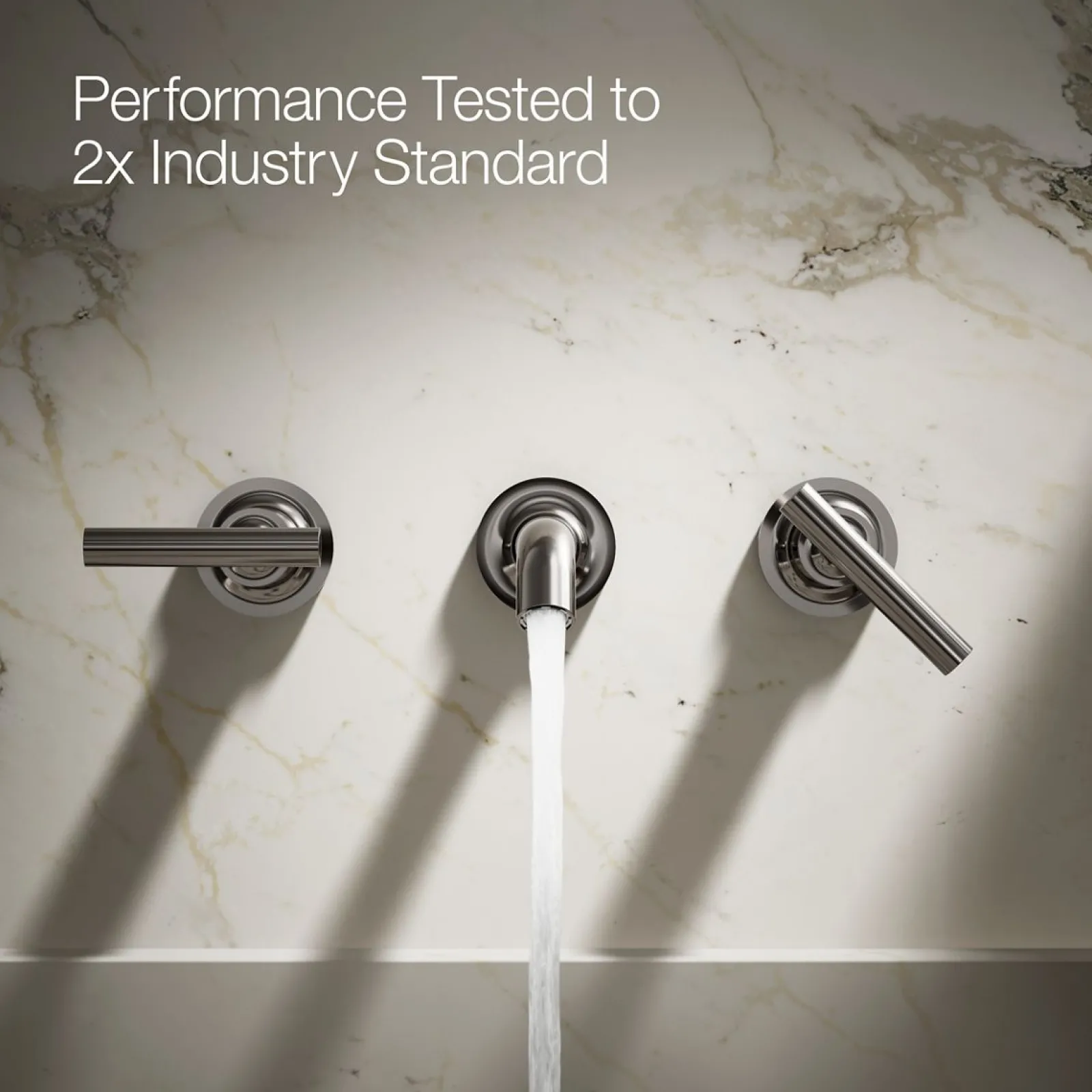 Wall-mount bathroom sink faucet trim with Lever handles, 1.2 gpm^Kohler Outlet