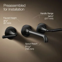 Wall-mount bathroom sink faucet trim, 1.2 gpm^Kohler Best