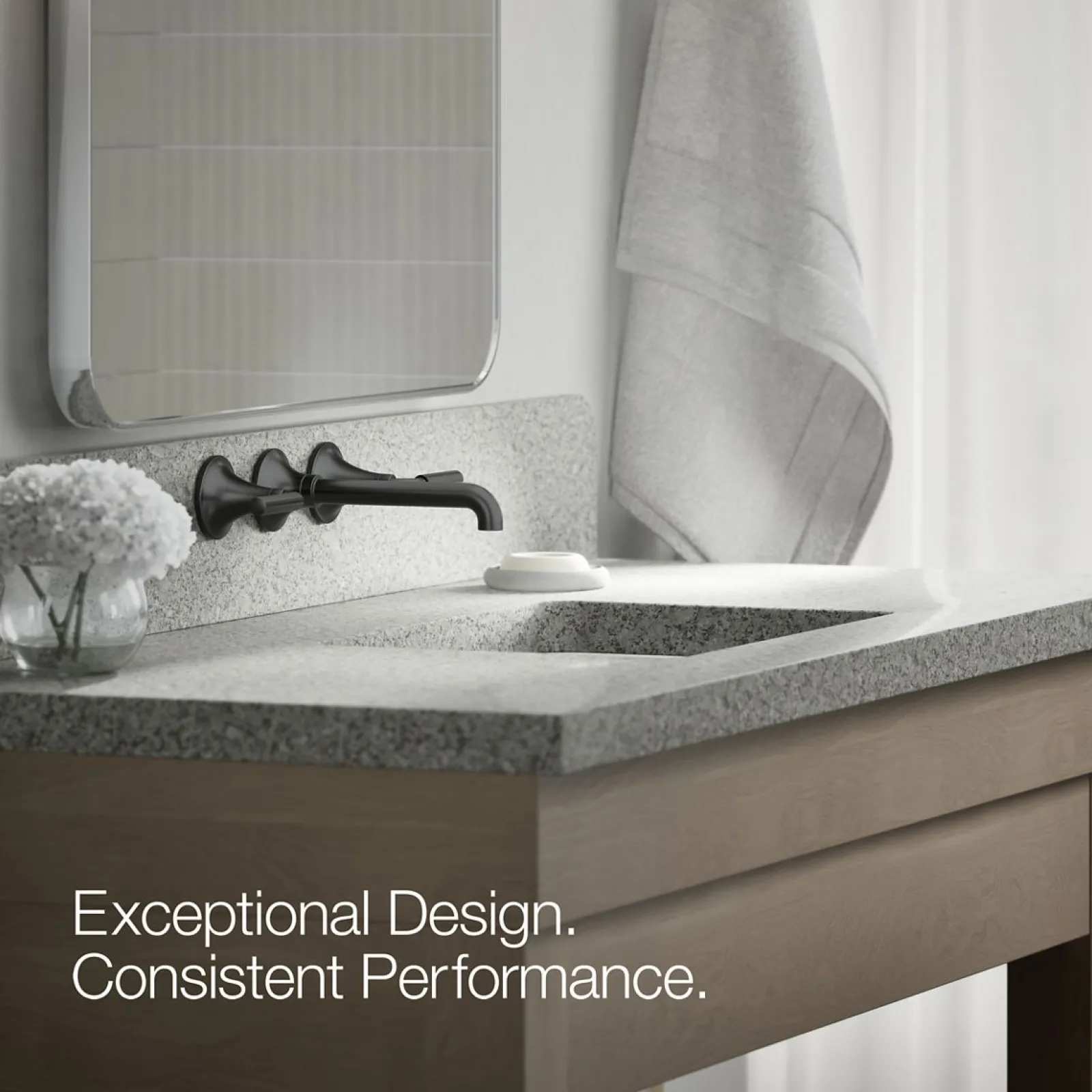 Wall-mount bathroom sink faucet trim, 1.2 gpm^Kohler Best