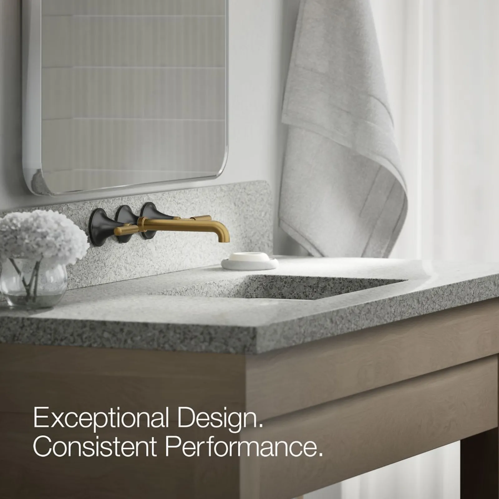 Wall-mount bathroom sink faucet trim, 1.2 gpm^Kohler Best