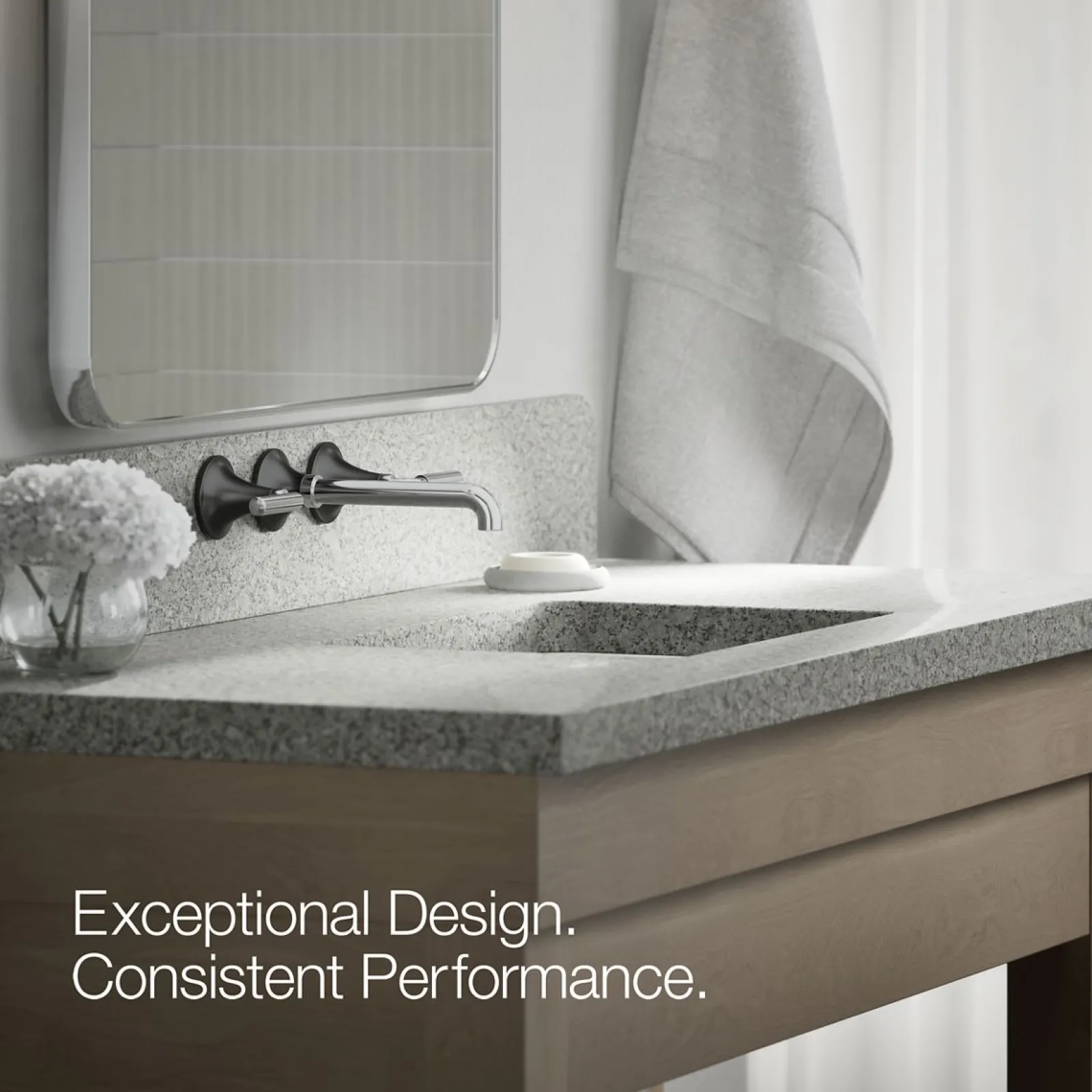 Wall-mount bathroom sink faucet trim, 1.2 gpm^Kohler Best