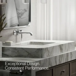 Wall-mount bathroom sink faucet spout with Straight design, 1.2 gpm^Kohler Clearance