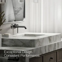 Wall-mount bathroom sink faucet spout with Straight design, 1.2 gpm^Kohler Clearance