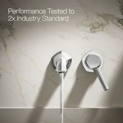 Wall-mount bathroom sink faucet spout with Straight design, 1.2 gpm^Kohler Clearance