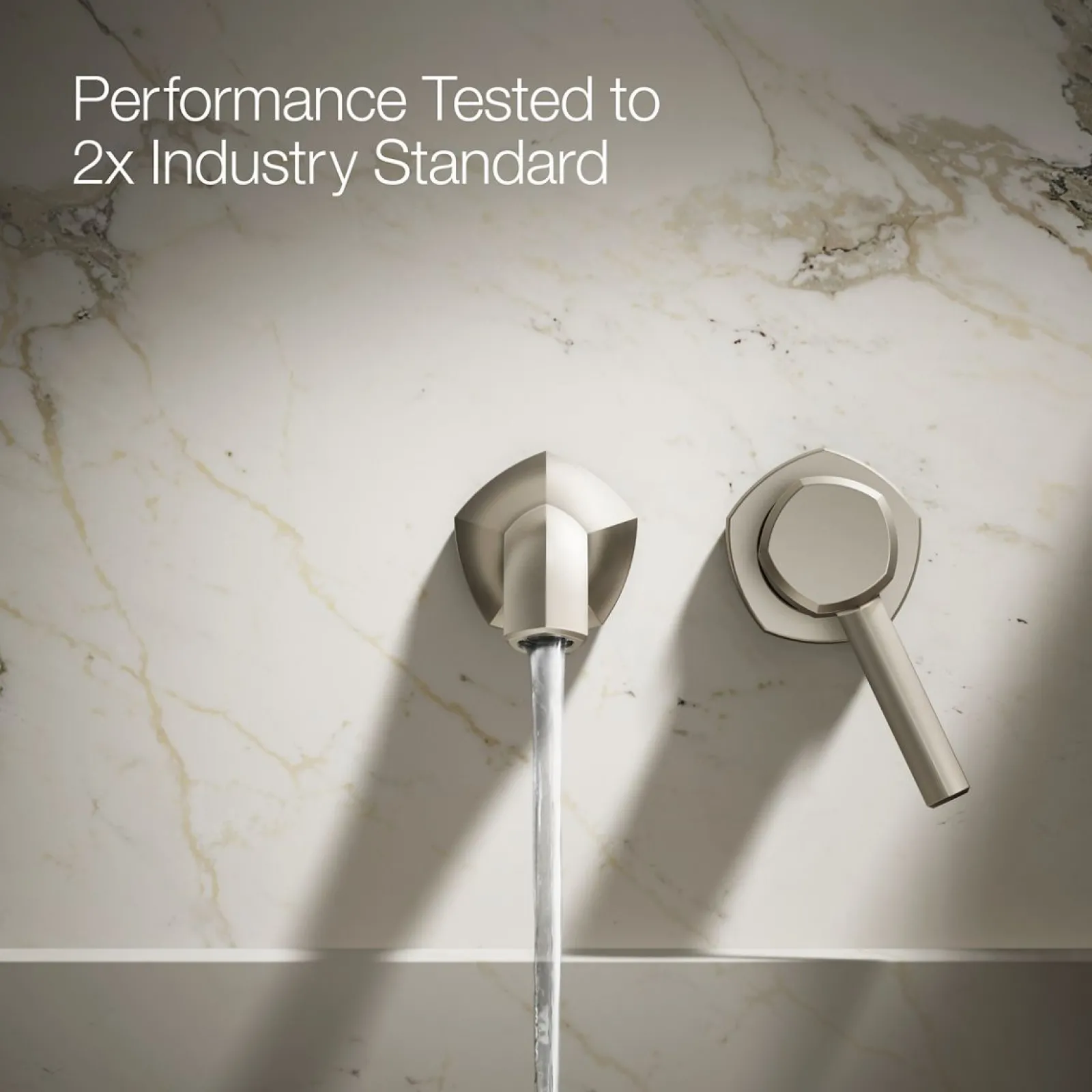 Wall-mount bathroom sink faucet spout with Straight design, 1.2 gpm^Kohler Clearance