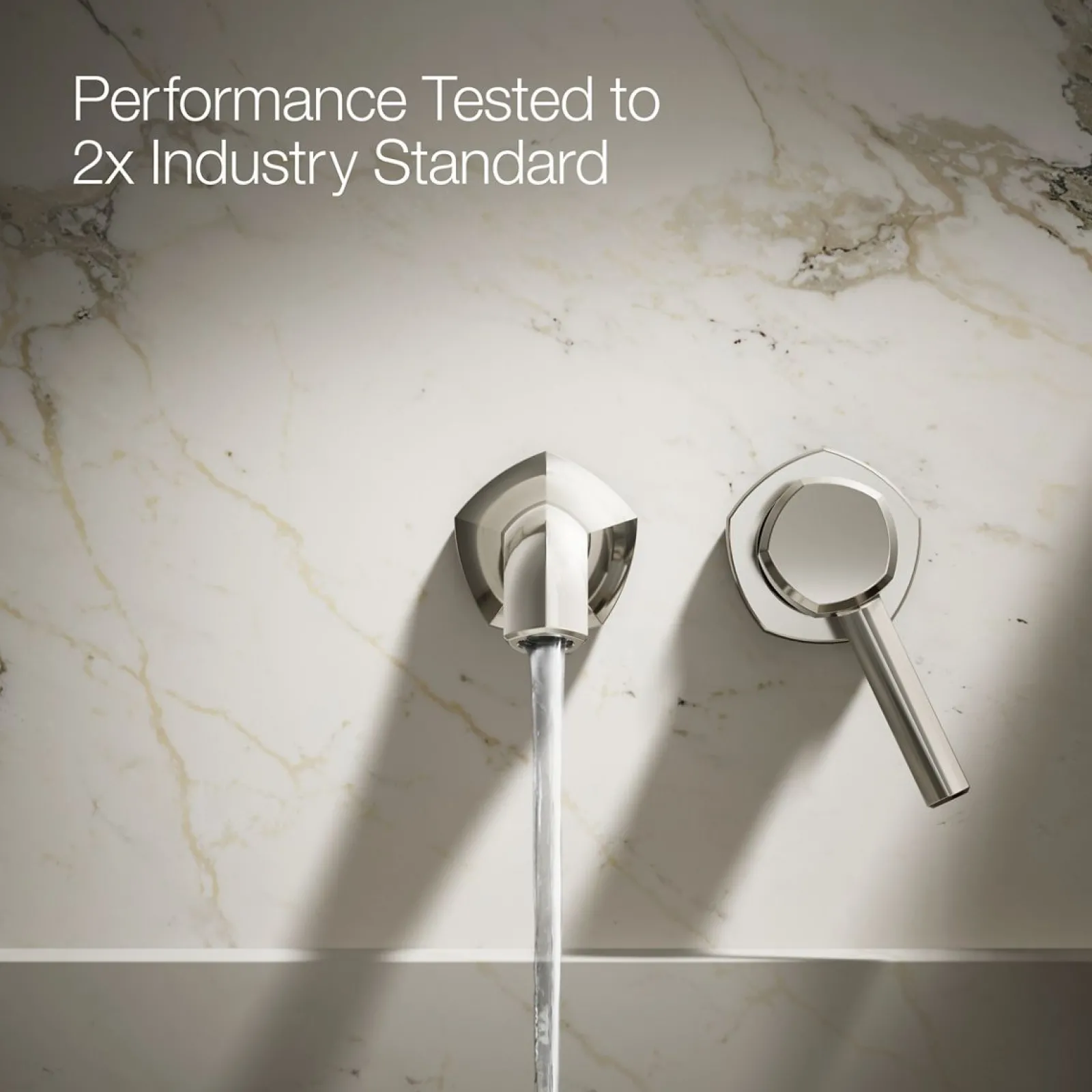 Wall-mount bathroom sink faucet spout with Straight design, 1.2 gpm^Kohler Clearance