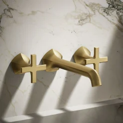Wall-mount bathroom sink faucet Cross handle trim, 1.2 gpm^Kohler Online