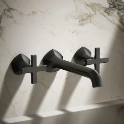 Wall-mount bathroom sink faucet Cross handle trim, 1.2 gpm^Kohler Online