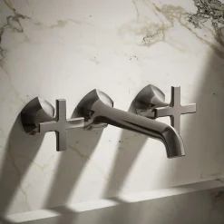 Wall-mount bathroom sink faucet Cross handle trim, 1.2 gpm^Kohler Online