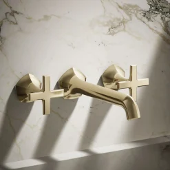 Wall-mount bathroom sink faucet Cross handle trim, 1.2 gpm^Kohler Online