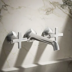 Wall-mount bathroom sink faucet Cross handle trim, 1.2 gpm^Kohler Online