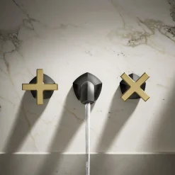 Wall-mount bathroom sink faucet Cross handle trim, 1.2 gpm^Kohler Online