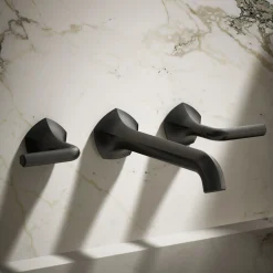 Wall-mount bathroom sink faucet Lever handle trim, 1.2 gpm^Kohler Hot