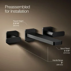 Wall-mount bathroom sink faucet trim, 1.2 gpm^Kohler Clearance