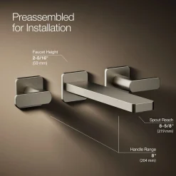 Wall-mount bathroom sink faucet trim, 1.2 gpm^Kohler Clearance