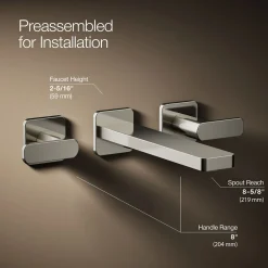 Wall-mount bathroom sink faucet trim, 1.2 gpm^Kohler Clearance