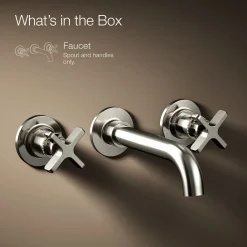 Wall-mount bathroom sink faucet trim, 1.2 gpm^Kohler Clearance