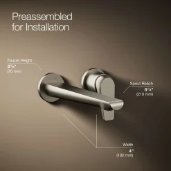 Wall-mount bathroom sink faucet, 1.2 gpm^Kohler New
