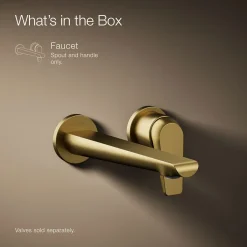 Wall-mount bathroom sink faucet, 1.2 gpm^Kohler New