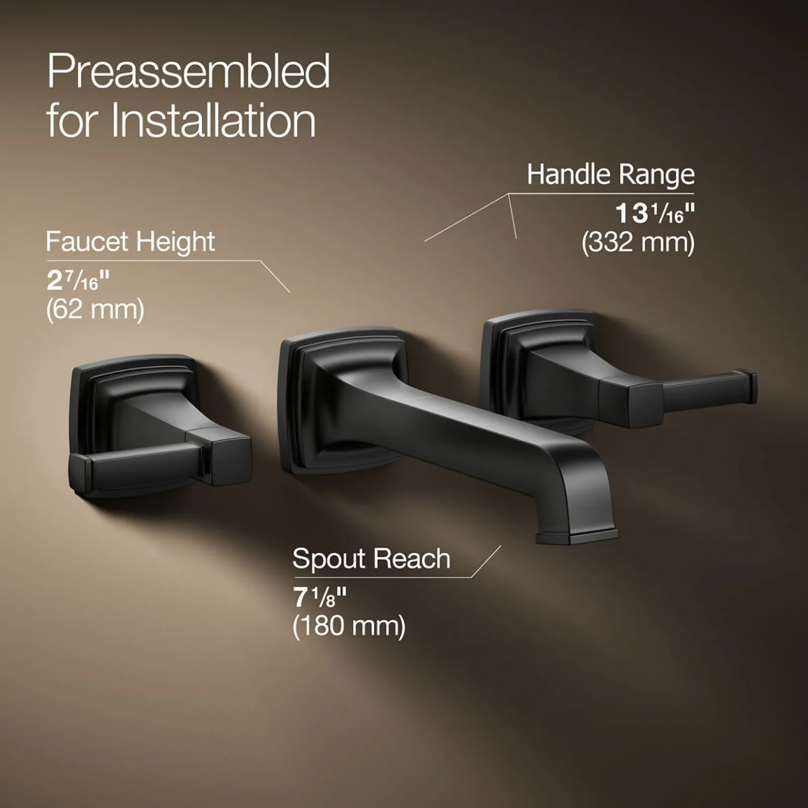Wall-mount bathroom sink faucet trim, 1.2 gpm^Kohler Sale