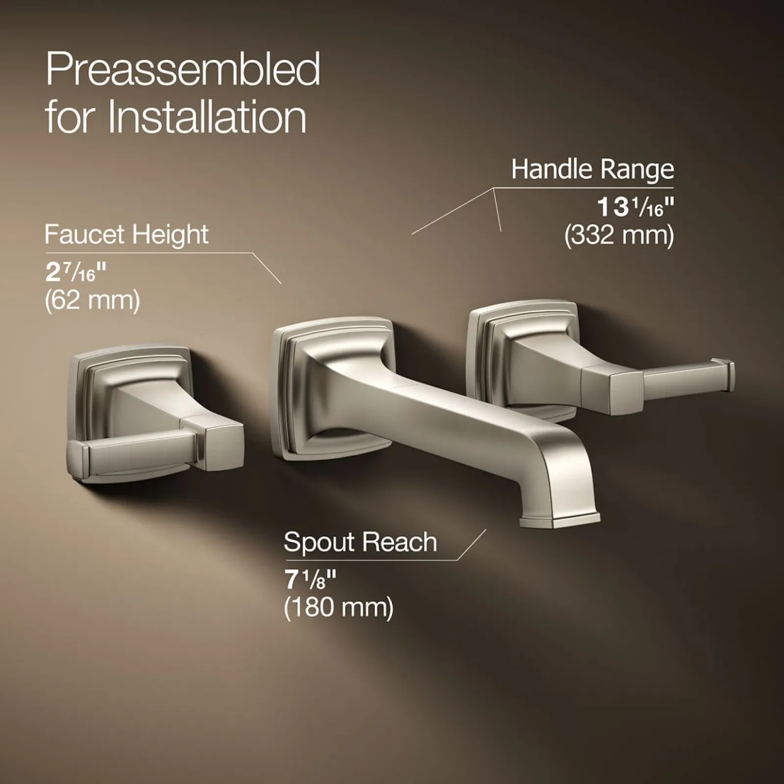 Wall-mount bathroom sink faucet trim, 1.2 gpm^Kohler Sale