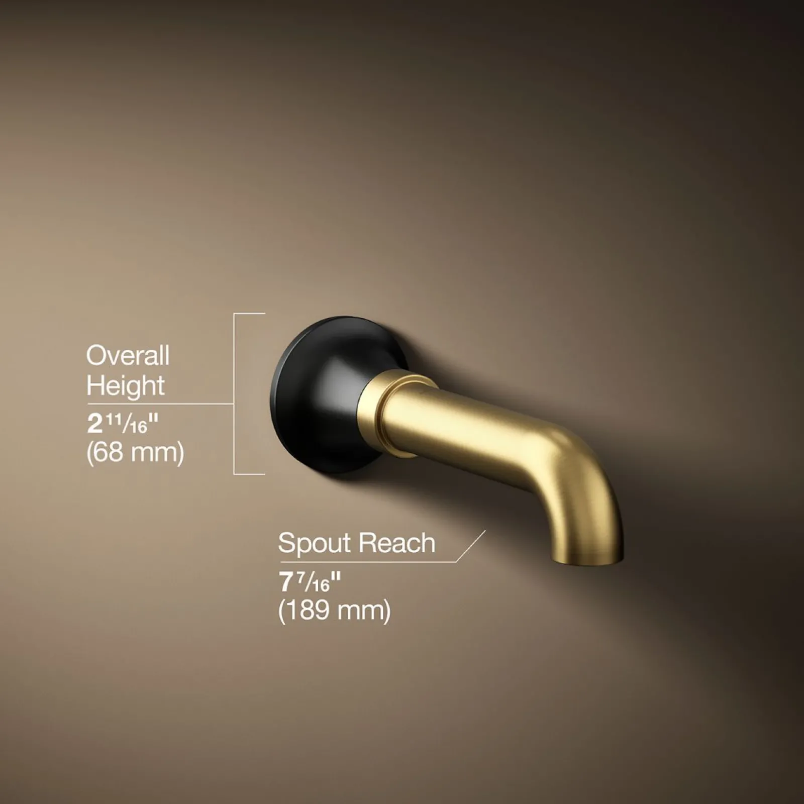 Wall-mount bath spout^Kohler Hot