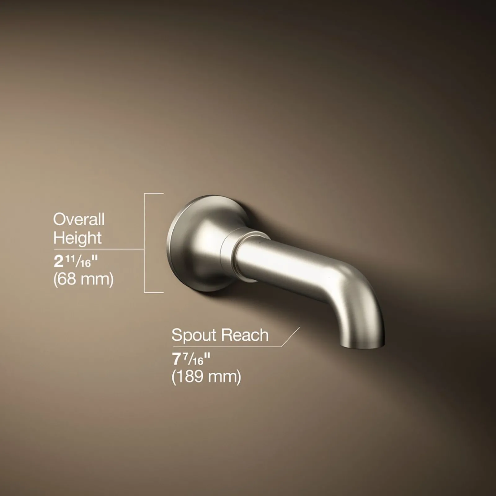 Wall-mount bath spout^Kohler Hot