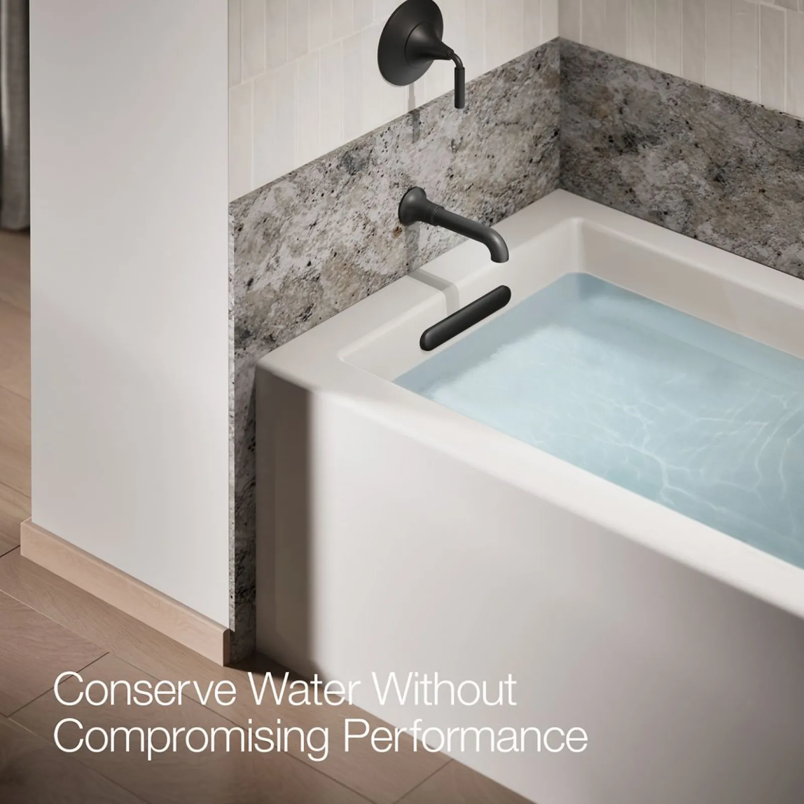 Wall-mount bath spout^Kohler Hot