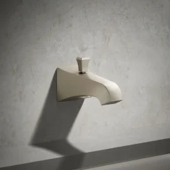 Wall-mount bath spout with Deco design and diverter^Kohler Clearance