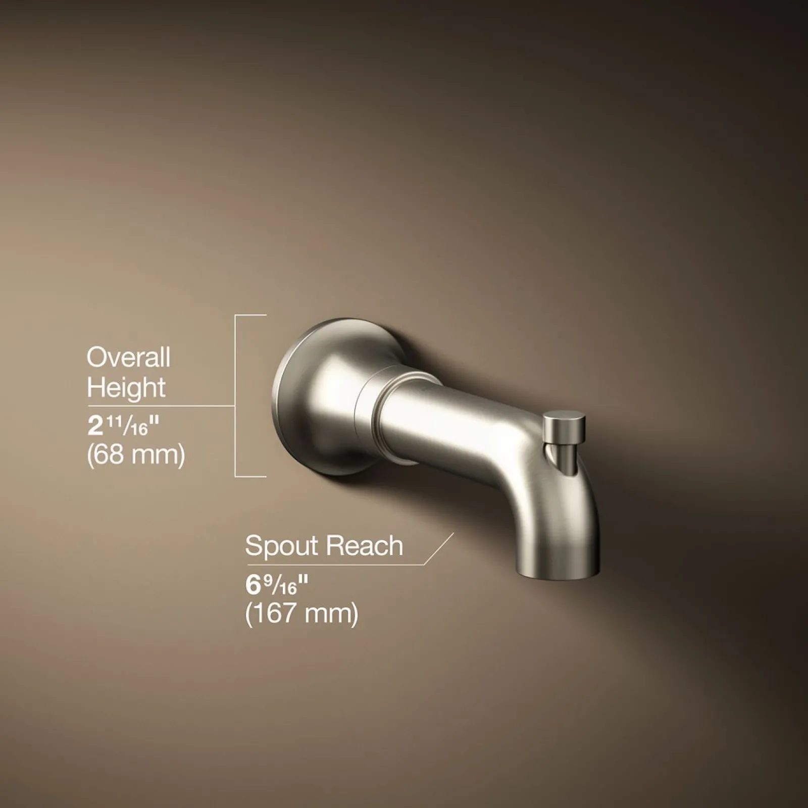 Wall-mount bath spout with diverter^Kohler Sale