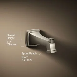 Wall-mount bath spout with diverter^Kohler Best