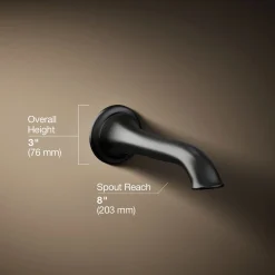 Wall-mount bath spout with flare design^Kohler Online