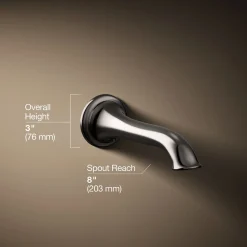 Wall-mount bath spout with flare design^Kohler Online
