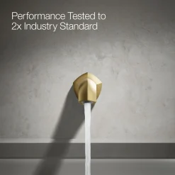 Wall-mount bath spout with Straight design, 12