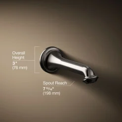 Wall-mount bath spout with turned design^Kohler Discount