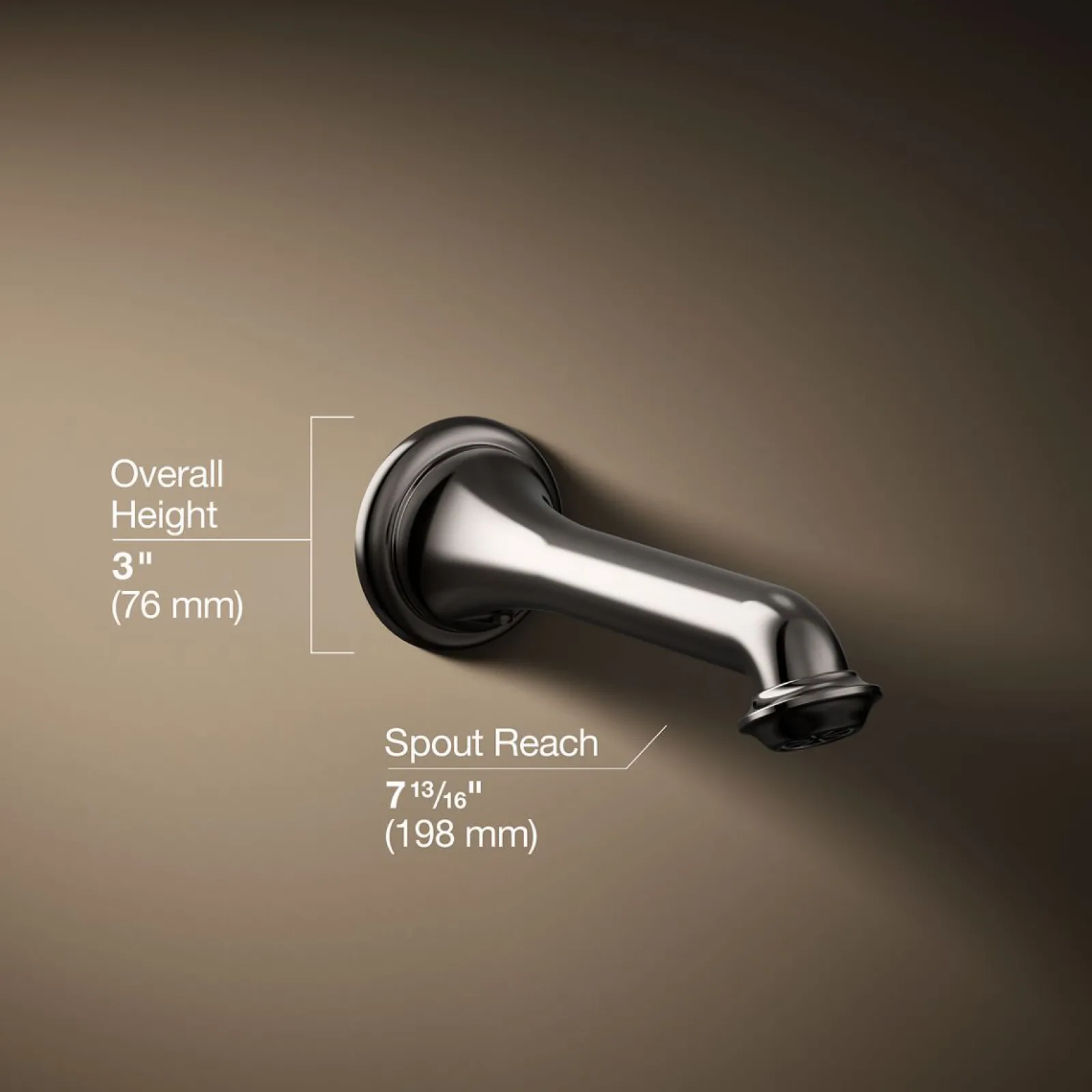Wall-mount bath spout with turned design^Kohler Discount