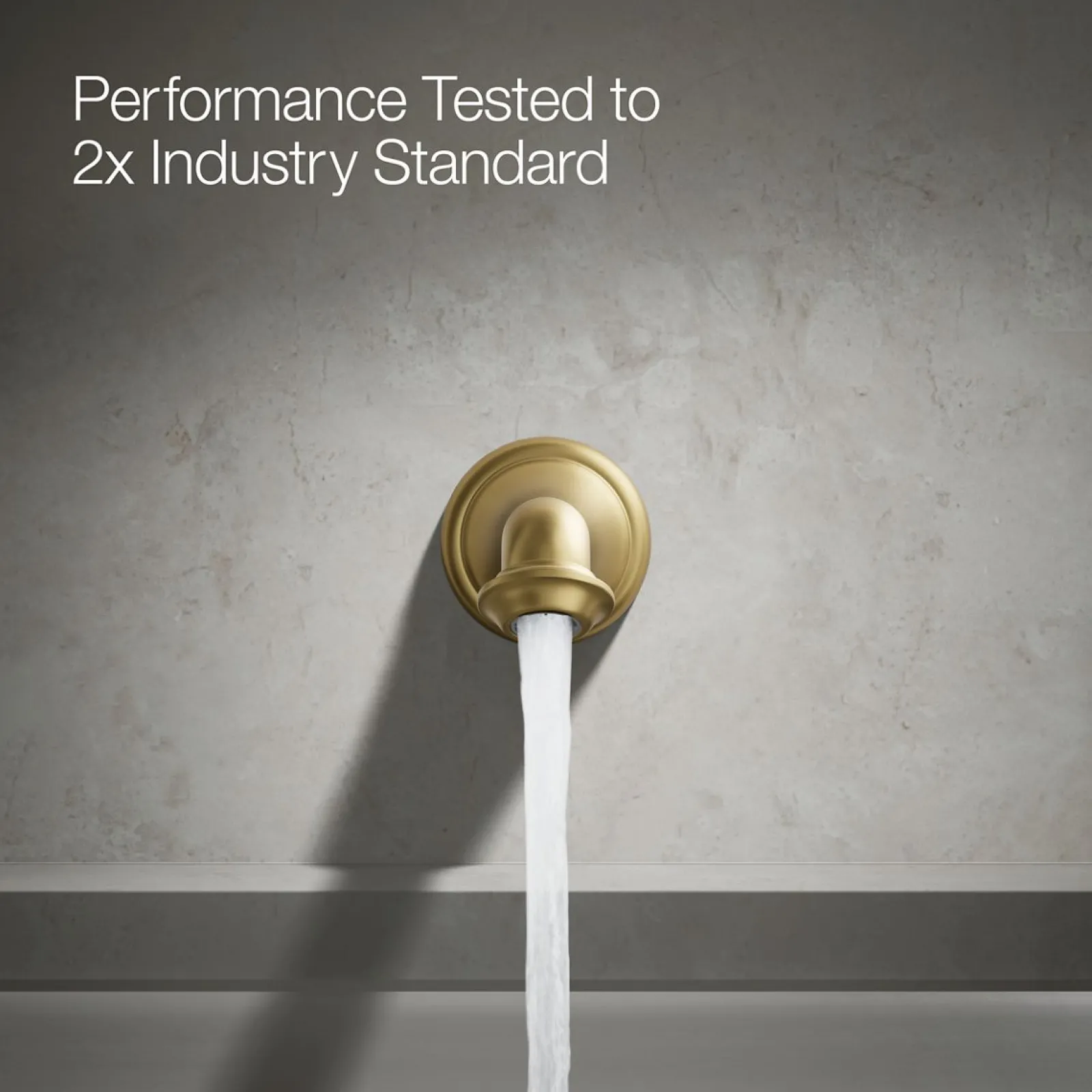 Wall-mount bath spout with turned design^Kohler Discount