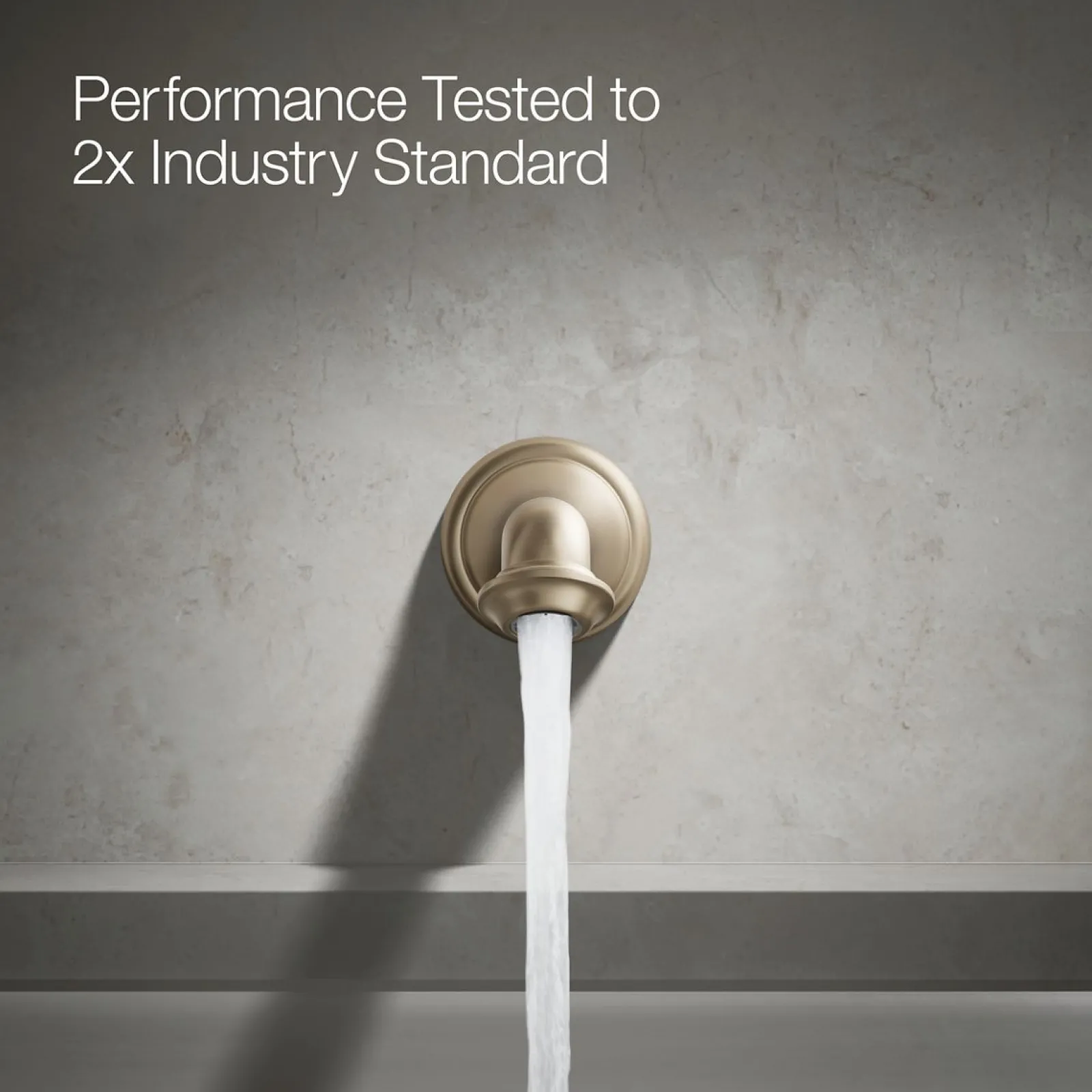 Wall-mount bath spout with turned design^Kohler Discount