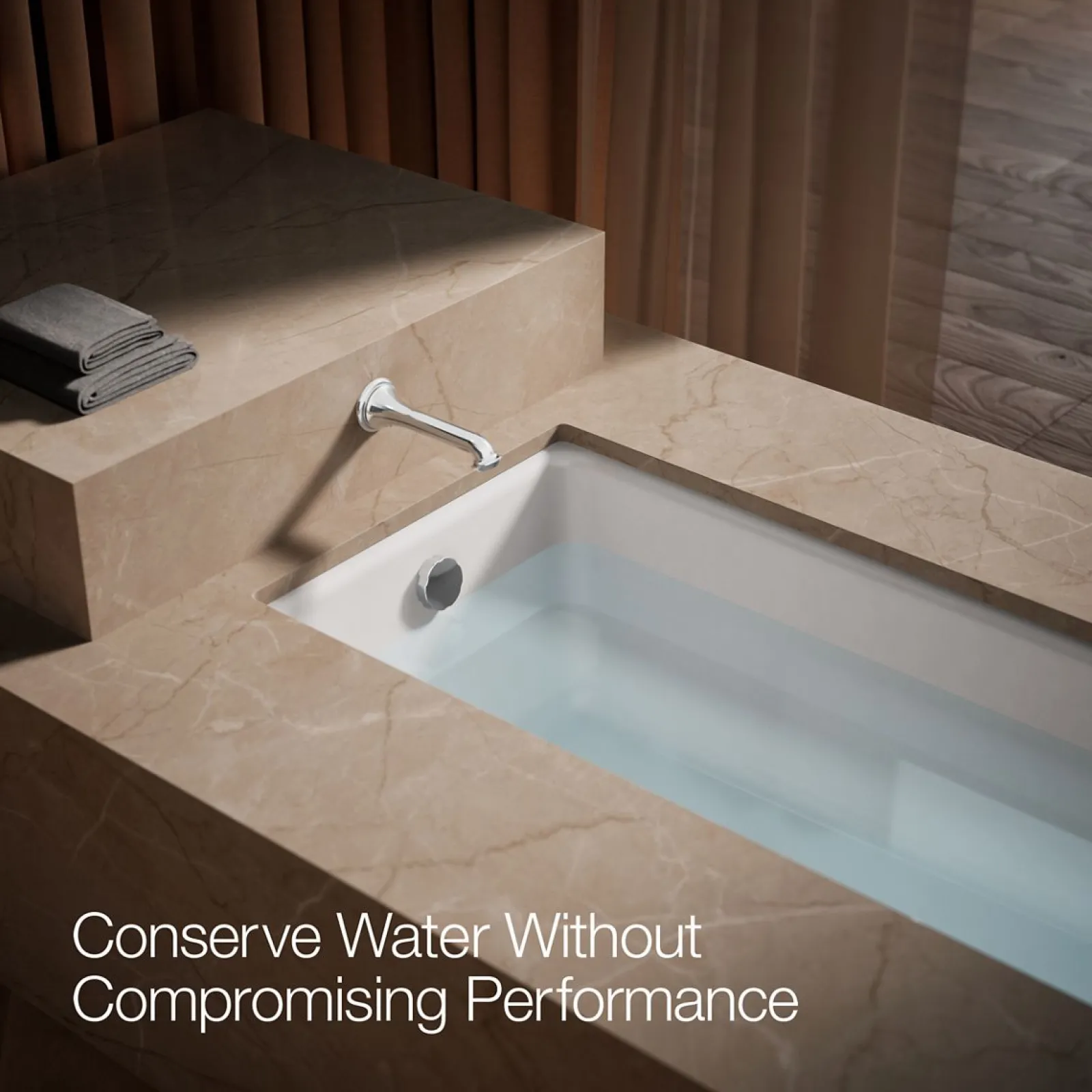 Wall-mount bath spout with turned design^Kohler Discount