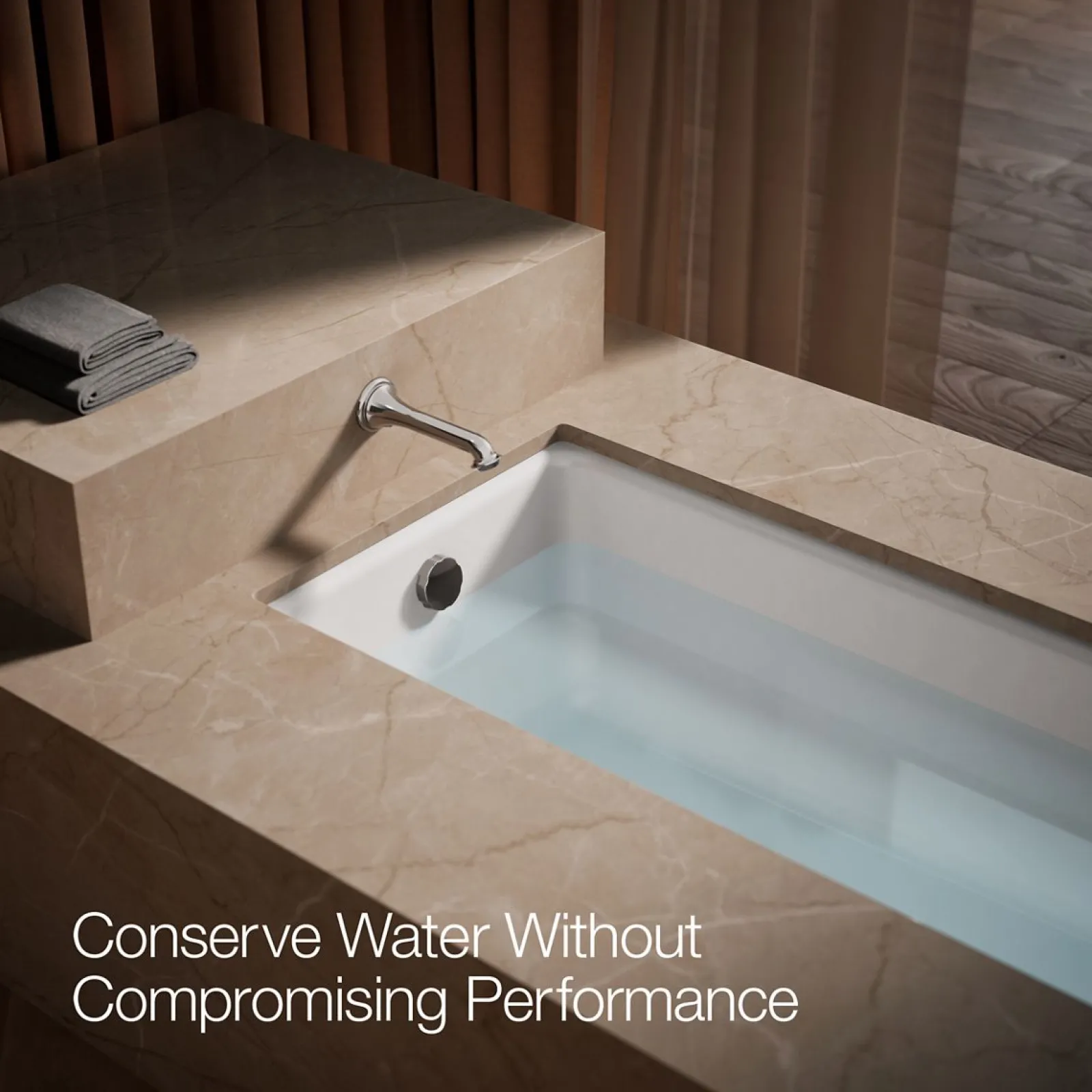 Wall-mount bath spout with turned design^Kohler Discount