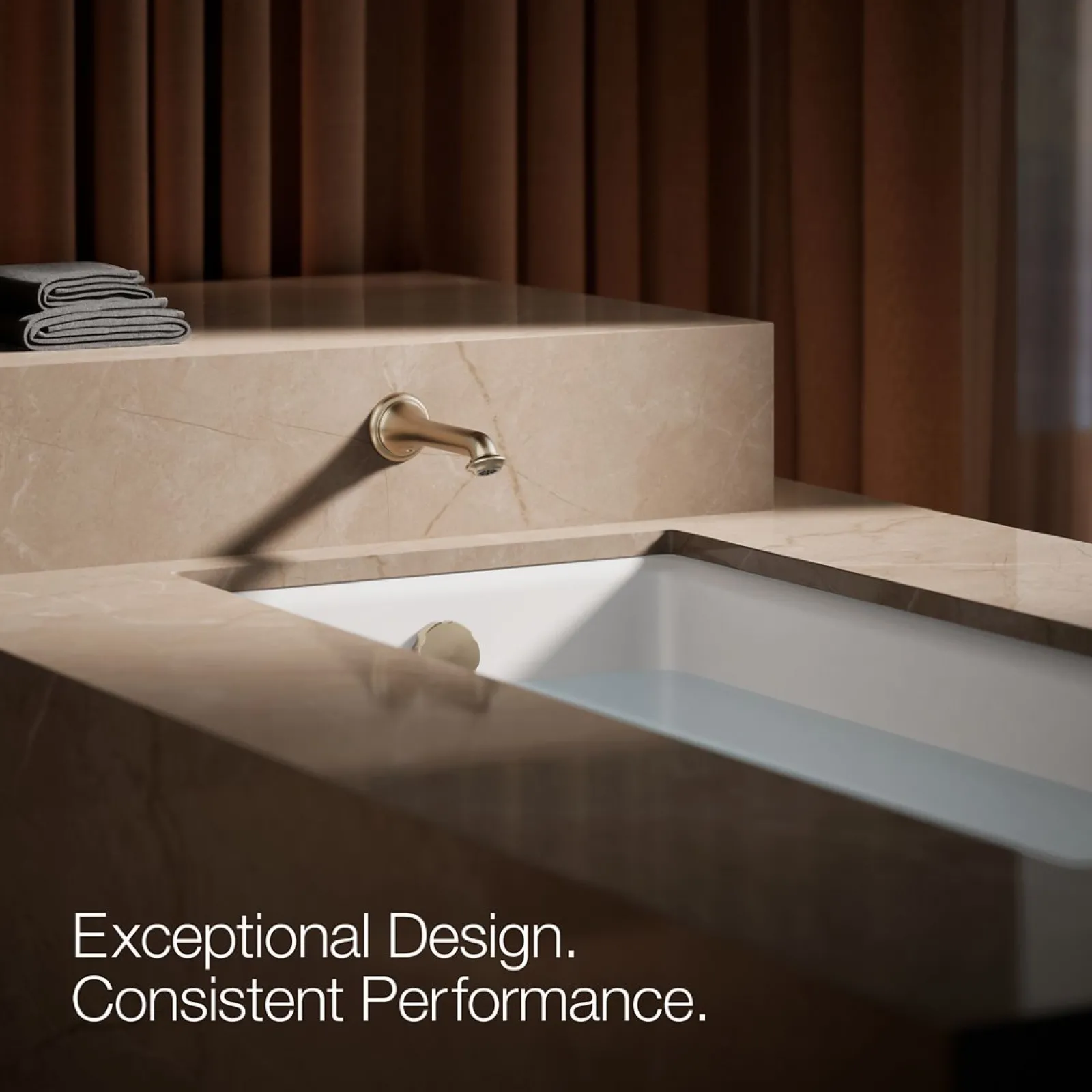 Wall-mount bath spout with turned design^Kohler Discount